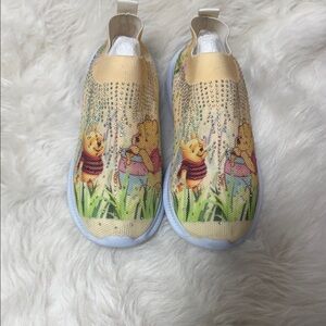 Beige Slip-On Shoes with Cartoon Design